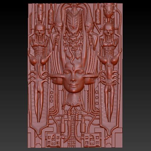 👽 HR Giger 2・Free STL File for ・Cults